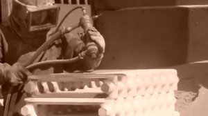 пескоструйная очистка батарей