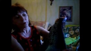 Вязанное пальто из пряжи букле