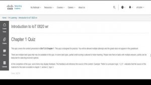 Introduction to I.O.T.|Quiz 1 with answer| CISCO NETWORK ACADEMY online course in IOT|SPARV Academy