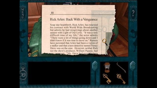 Nancy Drew: Message in a Haunted Mansion Walkthrough part 4 смотреть онлайн