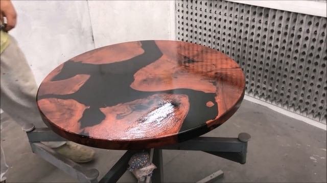 Round Epoxy Table Build WOODWORKING