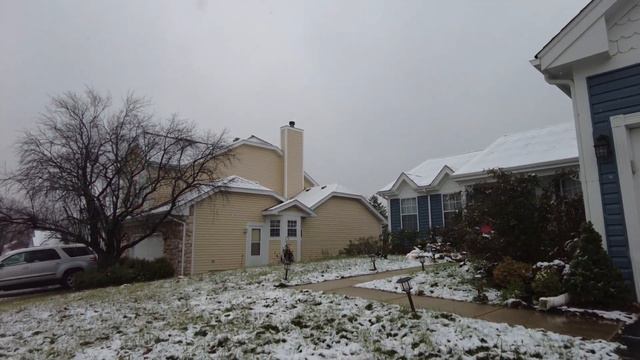 ❄️My First Vlog❄️First snow 2022 Chicago ⛄️Season's First snowfall 2022 snow ❄️