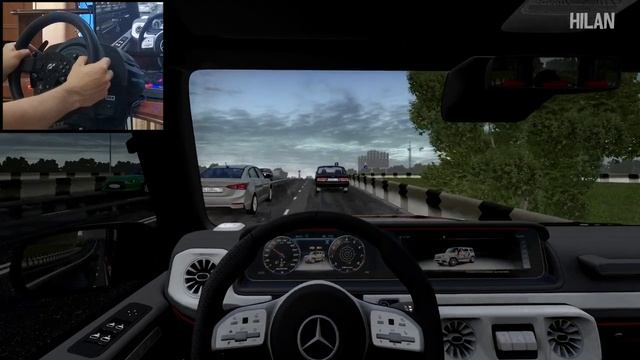 City Car Driving - Mercedes-Benz G-class W464 G63 V2 [Steering wheel gameplay] смотреть онлайн