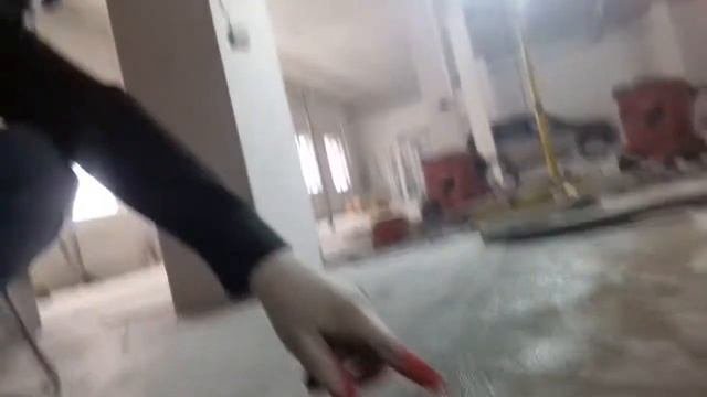 Финишные этапы подготовки поверхности под полимерное покрытие. Новосибирск.