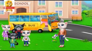 Котенок Том собирается в школу. Готовимся к школе. Развивающие мультики для детей.