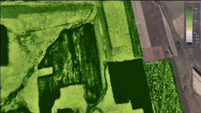 Первичный анализ с/х предприятия по данным ДЗЗ (Дистанционного зондирования Земли) NDVI.