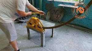 трубогиб ручной ( профелигиб ) НД 4 с валами елочка