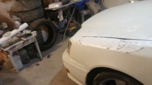 Восстановление Toyota Crown jzs151 купил перевертыш #1серия