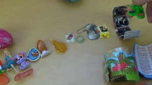 24 Surprise Eggs Kinder Surprise Angry Birds Disney  Barbie Spiderman Filly