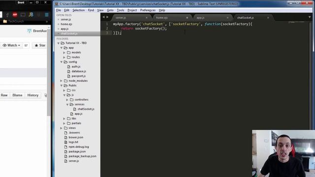 AngularJS - Real Time Messages w/ SocketIO - Tutorial 7 смотреть онлайн