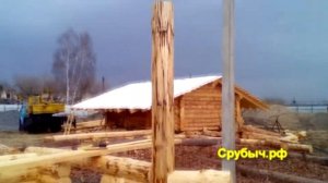 Беседка из брёвен