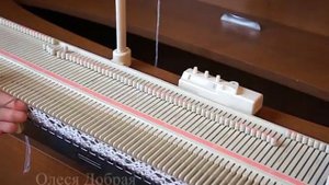 Вяжем ажурную кофточку на машинке Silver reed lk-150.