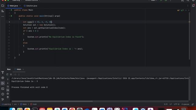 Arrays - Prefix Sum - Equilibrium or Pivot Index of Array (LeetCode)- Difficulty: Easy -TC: O(n) смотреть онлайн