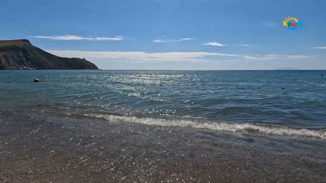 #Крым  п.Орджоникидзе Море,пляж "Центральный" Прогулка. 4К (ч.3) #крымвобъективе  @ValeryZhitinsky