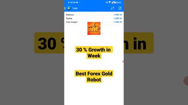 Best Forex Robot For Gold | 30% Growth in Week | Best Forex Gold Ea #forex #gold #forexrobot