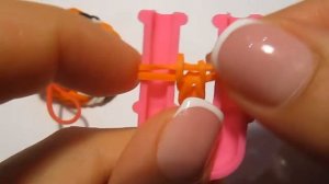 ЗМЕЯ из резинок на рогатке без станка SNAKE Rainbow Loom Bands