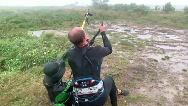 Тайфун в Анапе, станица Благовешенская. Школа Кайтсерфинга RUSSIAN-WIND
