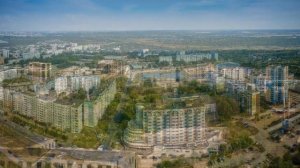 город Новокуйбышевск Самарская область и Новокуйбышевск с высоты