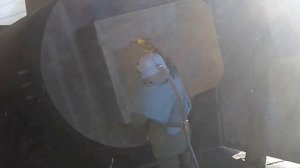 Пескоструйная обработка зимой -15 С