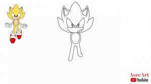 How to Draw Super Sonic | Sonic the Hedgehog
