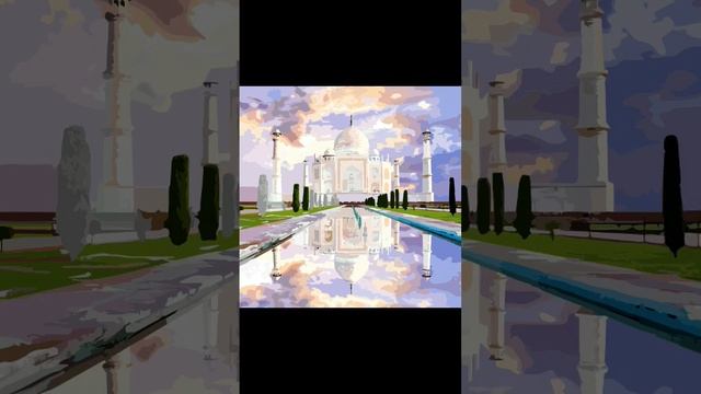 Color Planet. Масляная живопись. Достопримечательности. Тадж-Махал. Taj Mahal. #shorts