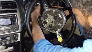 Volkswagen Polo how to remove airbag driver side