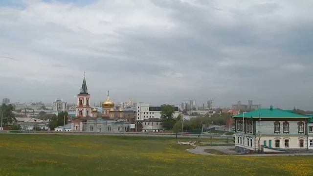 2014 05 24 Барнаул с моста Знаменский монастырь,пл. Баварина,Высотки на речном смотреть онлайн
