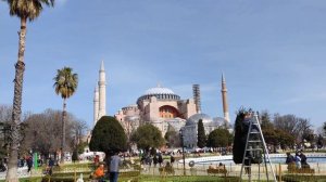 Стамбул в марте. Центр, гуляем около Софии и голубой мечети.