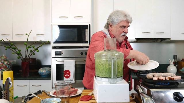 MIXED GRILL w sweet potato puree & green herb relish смотреть онлайн