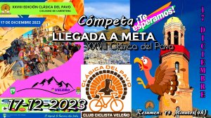 Финишная прямая. XXVIII Clásica del Pavo.17-12-2023 между Vélez Málaga и Cómpeta (4k)
