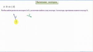 Все о векторах. All about vectors.