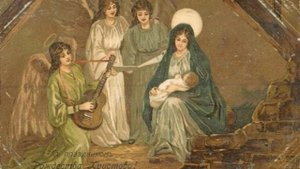 Старые Рождественские открытки, слайд-шоу.