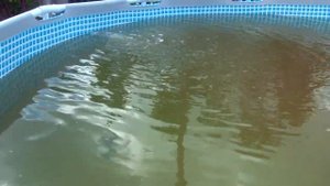 Очистка бассейна перекисью водорода. Безопасная химия для бассейна. Intex 366х99.