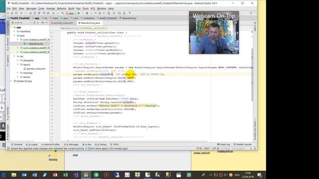 Create a Float Element in Android at Runtime. EditText View Layout Parameters смотреть онлайн