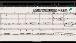 OT Berlin Woodwinds + StaffPad | Wind Quintet, Op. 43, Carl Nielsen