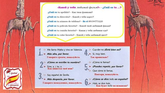 Полезные фразы на испанском. Уровень 0+