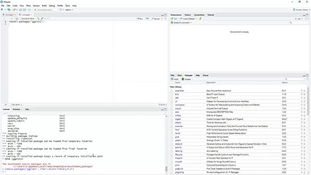 Install and Load ggplot2 in R Studio смотреть онлайн