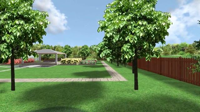 Ландшафтный проект участка 25 соток. смотреть онлайн