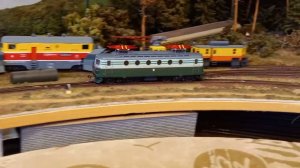 Опытный ЧС1,первая обкатка на макете