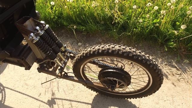 Электрический веломобиль своими руками. Первый выезд. смотреть онлайн