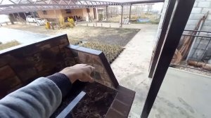 ОБЗОР И СТОИМОСТЬ МАНГАЛА ИЗ БЕТОНА! Мангал на террасе бани.