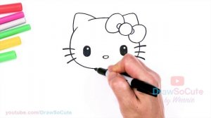 How to Draw Watermelon Hello Kitty ? Sanrio