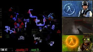Катастрофа в Чёрной Мезе на одной карте/Black Mesa disaster on one map