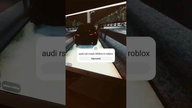 audi rs6 crash 300km in roblox