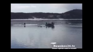 Владивосток. Школьниц унесло на льдине (07.03.2016 г.)