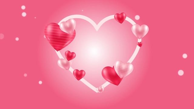 Romantic Valentine Heart Template Background Royalty Free Pink DIY смотреть онлайн