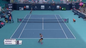 Victoria Azarenka vs. Dominika Cibulkova | 2019 Miami Open First Round | WTA Highlights