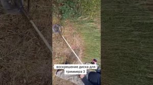Восстановление диска для триммера ч.3