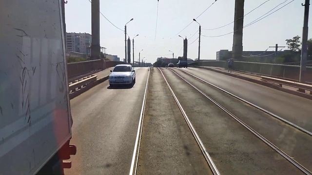 Балашовский путепровод после ремонта | Татра-Т6А5 №4532 смотреть онлайн