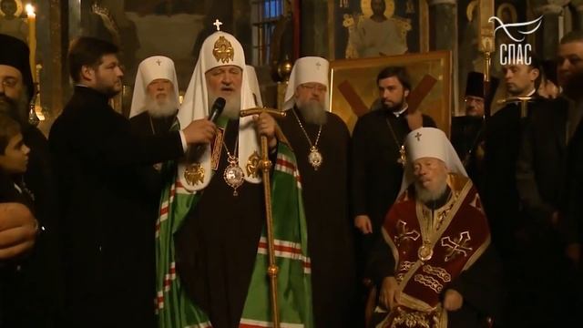 УКРАИНА. КИЕВ. РУССКИЙ КРЕСТ. Святейший Патриарх Московский и всея Руси Кирилл.